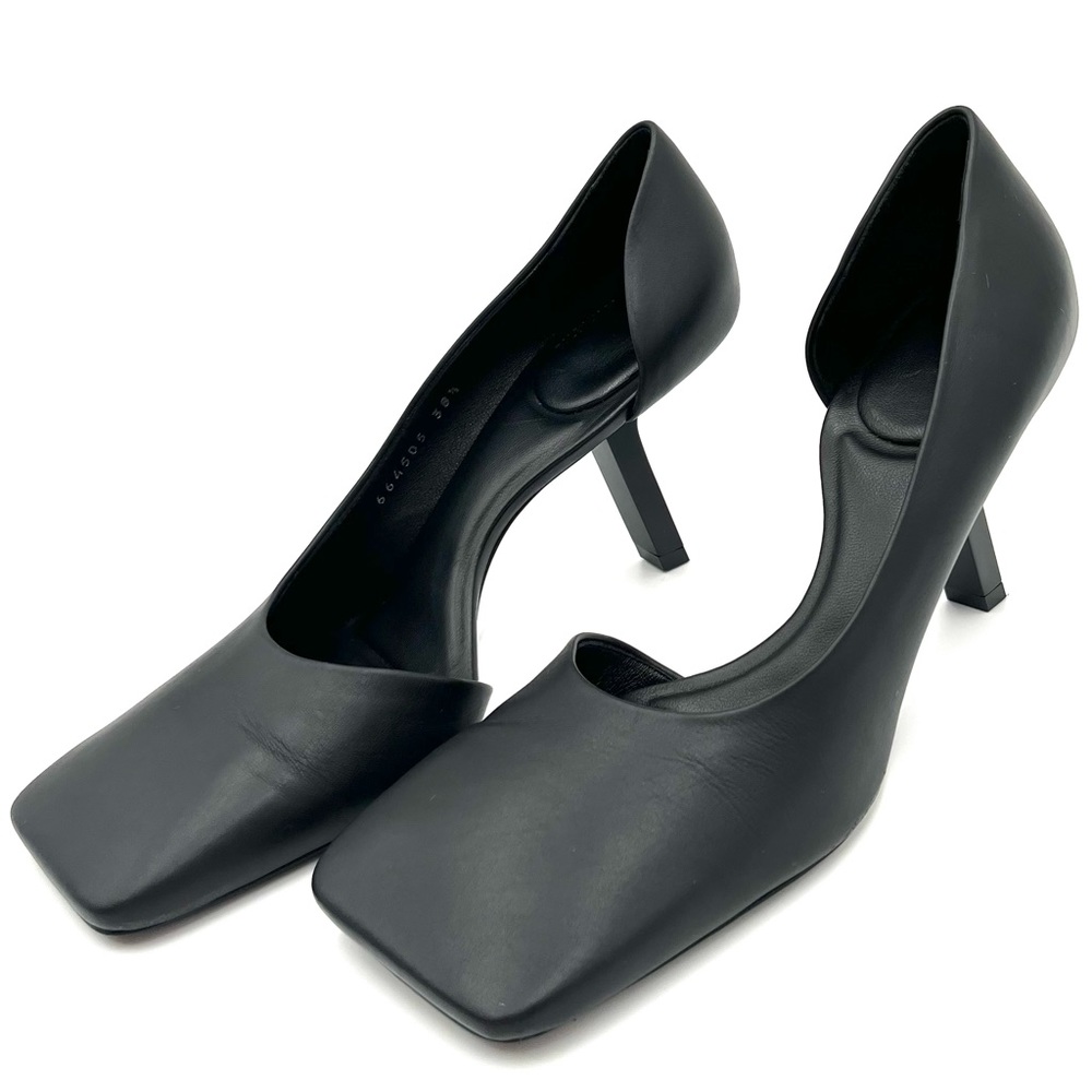 BALENCIAGA Void square-toe leather d'Orsay pumps - Picture 6 of 10